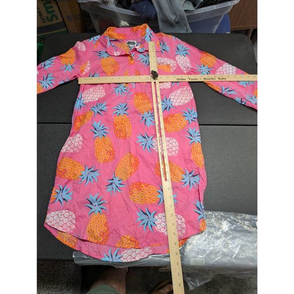Mudpie Tunic Top Colorful Bright 1/2 sleeves Beach Resort Women's Small - Picture 4 of 4